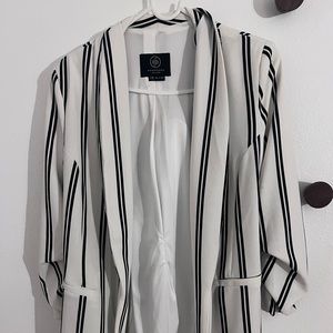 Black and white striped Blazer